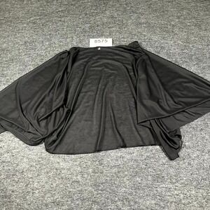 Fanny Fashion Cardigan Cape Womens 3XL Black Open Front Kimono‎ Sleeve Casual